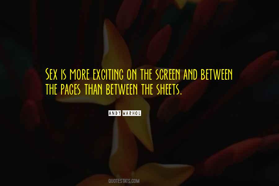 Under The Sheets Quotes #110744