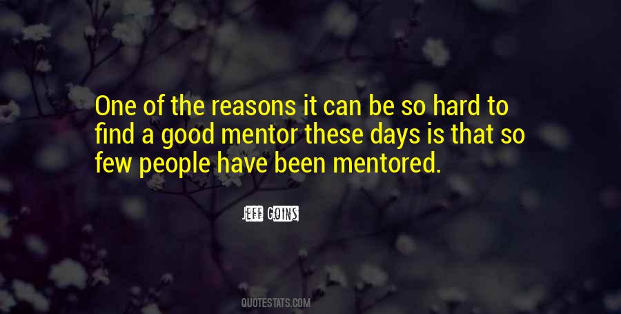 Good Mentor Quotes #1283945