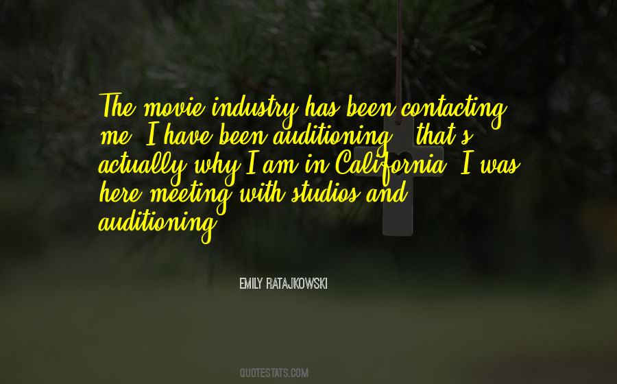 Quotes About Movie Industry #1202129