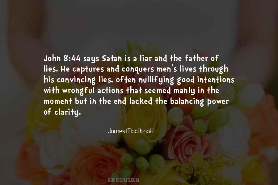 Satan And His Lies Quotes #605140