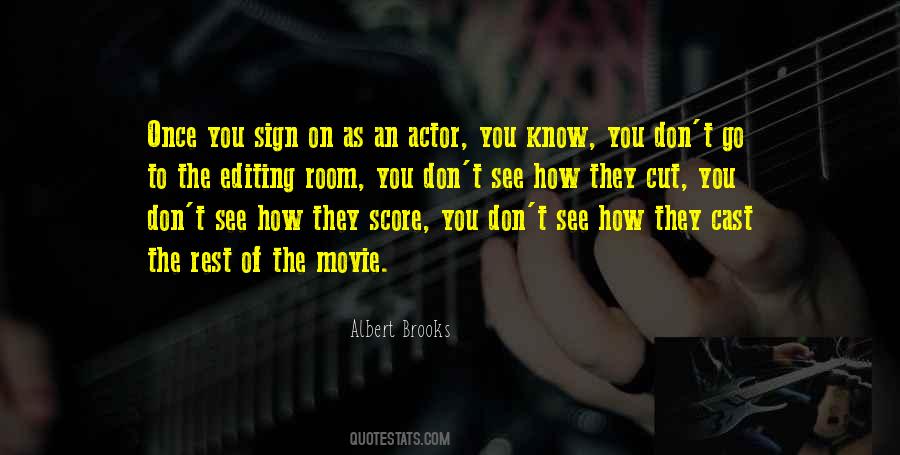 Quotes About Movie Editing #833546