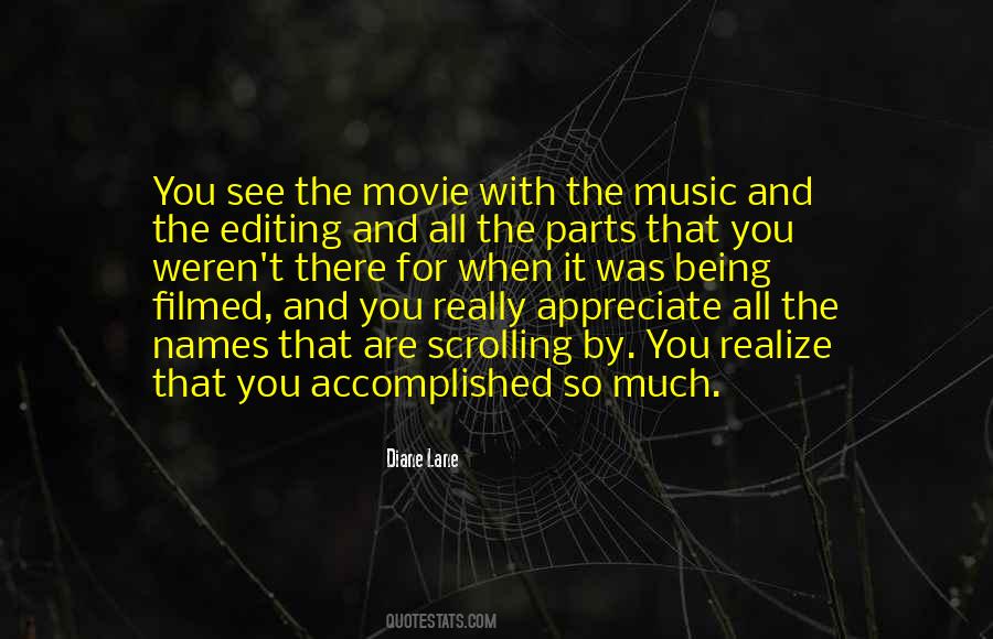 Quotes About Movie Editing #951156