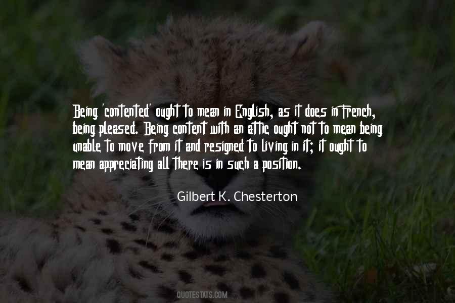 Not Being Contented Quotes #1760517