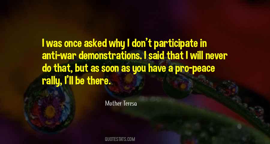 Anti War Peace Quotes #87846