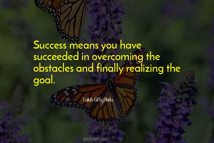Goal Success Quotes #242974