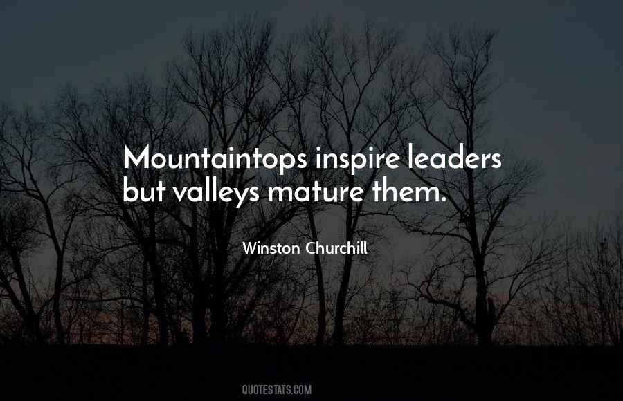 Quotes About Mountaintops #1394749