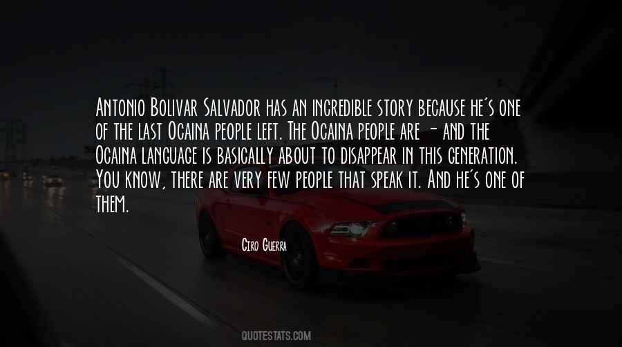 Antonio Bolivar Quotes #1641473