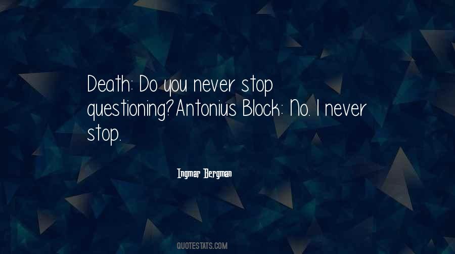 Antonius Block Quotes #1256152