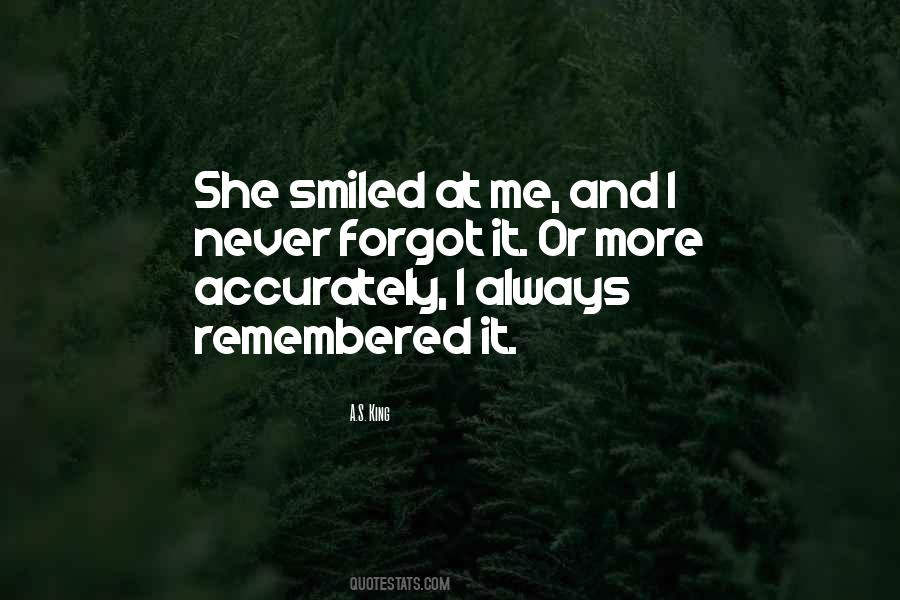 She Smiled Quotes #1686551