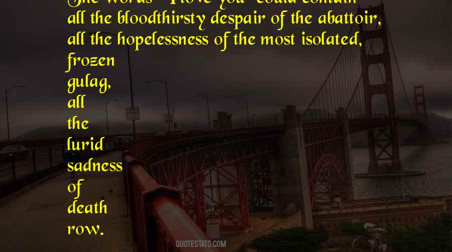 Love Despair Quotes #288854