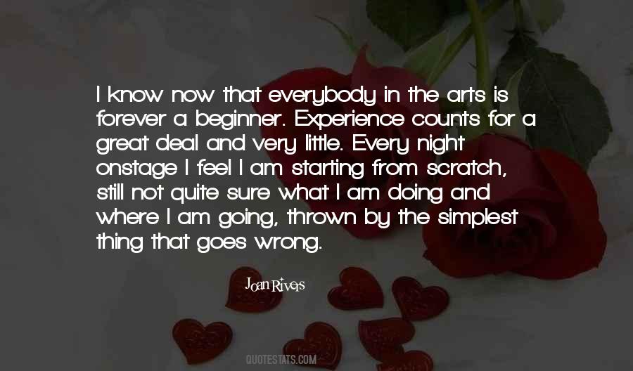 Starting From Scratch Quotes #7046