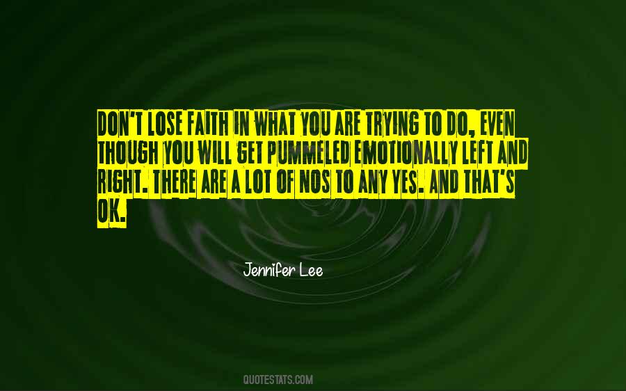 Lose Faith Quotes #78819