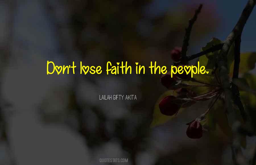 Lose Faith Quotes #962117