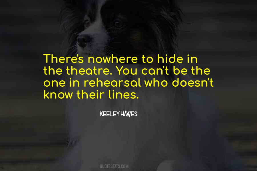 Quotes About Theatre Rehearsal #1334965