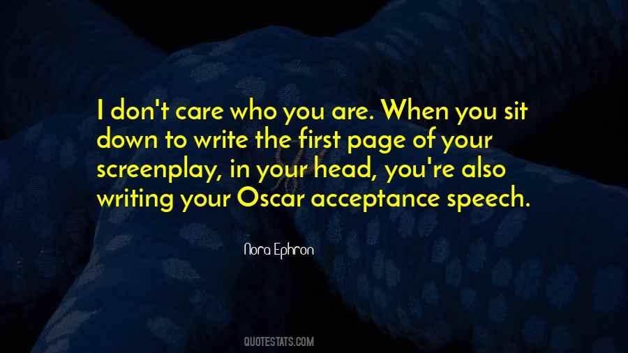 Oscar Acceptance Quotes #1399976