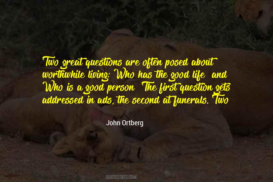 Posed The Question Quotes #1536000