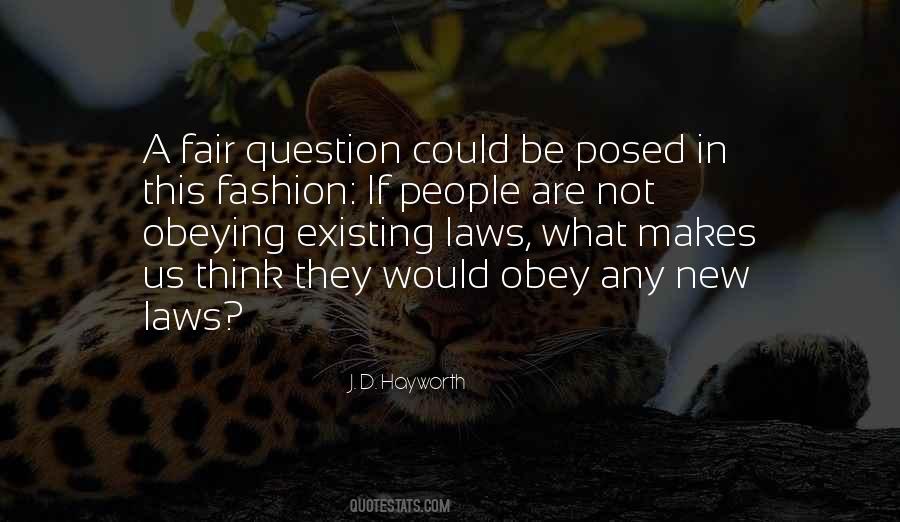Posed The Question Quotes #1727011