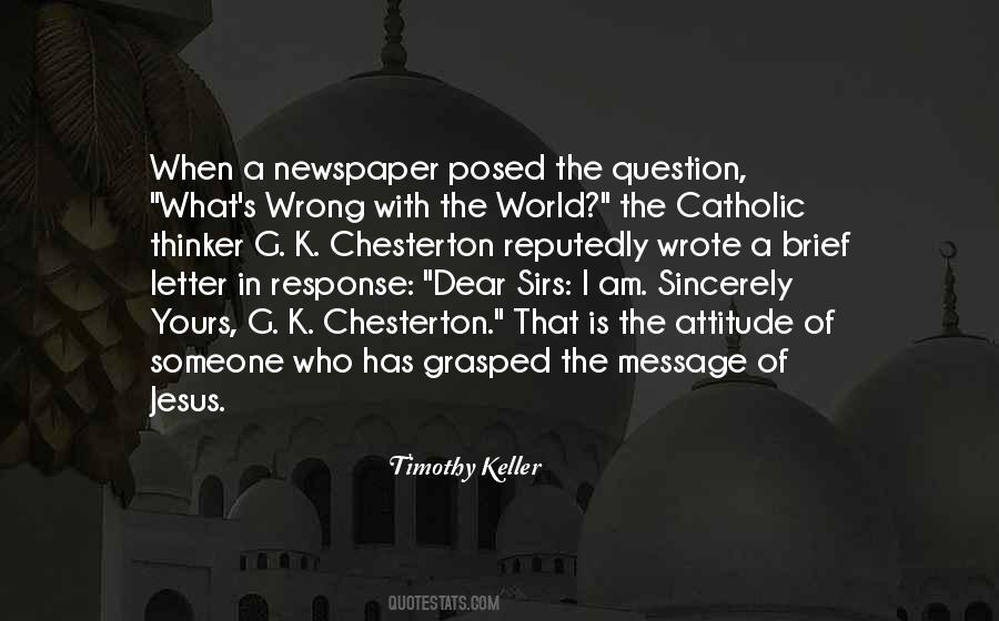 Posed The Question Quotes #264905