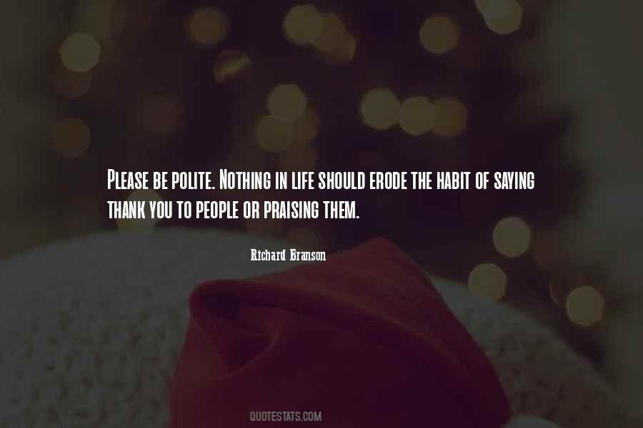 Be Polite Quotes #658758