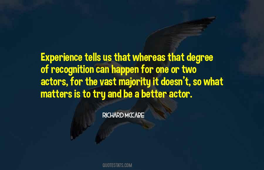 Experience That Matters Quotes #1449262