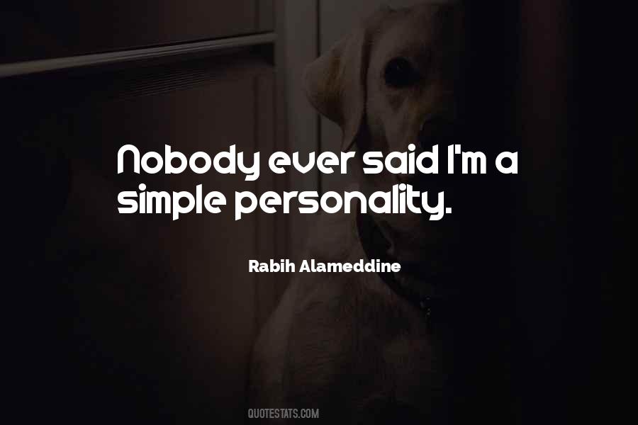 Simple Personality Quotes #314360