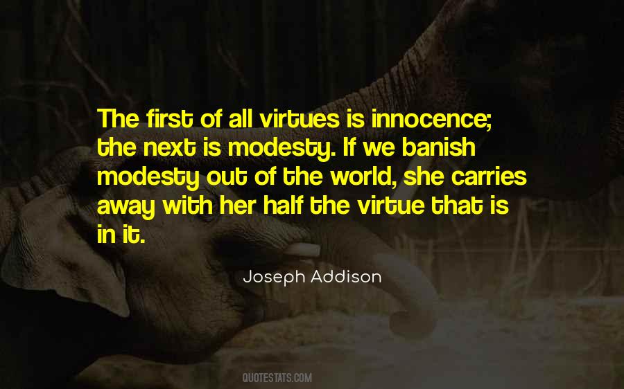 Virtue Of Modesty Quotes #1774646