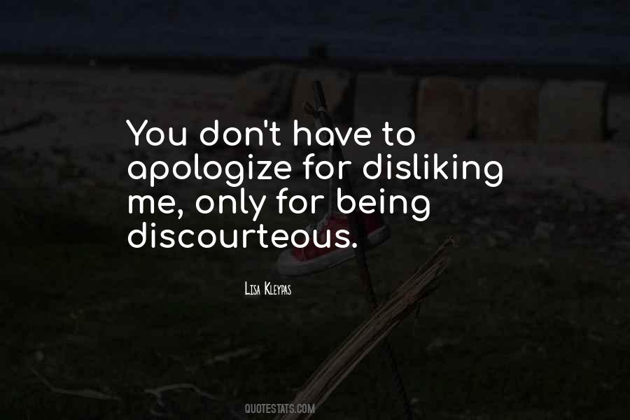 Being Discourteous Quotes #1186868