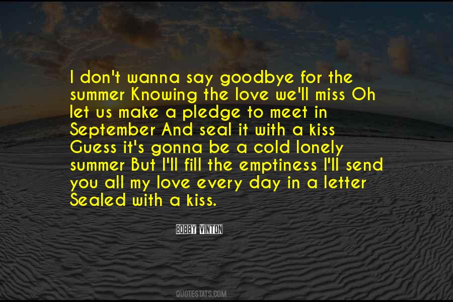 Goodbye Kiss Quotes #1447621