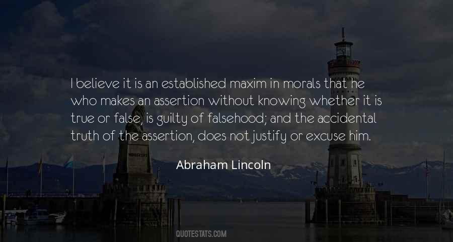 False Morals Quotes #1585609