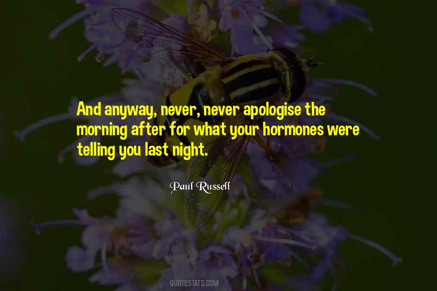 Apologise Quotes #1407996