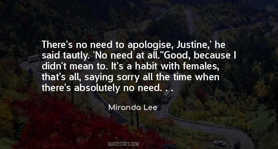 Apologise Quotes #1638185