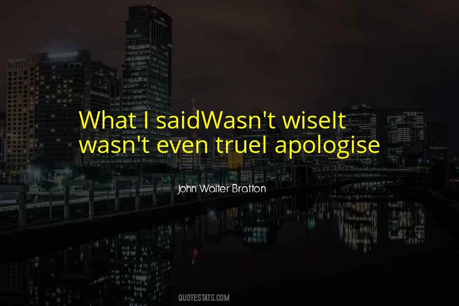 Apologise Quotes #42154