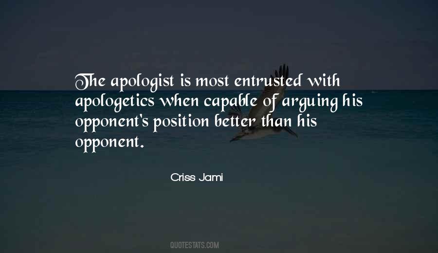 Apologist Quotes #971136