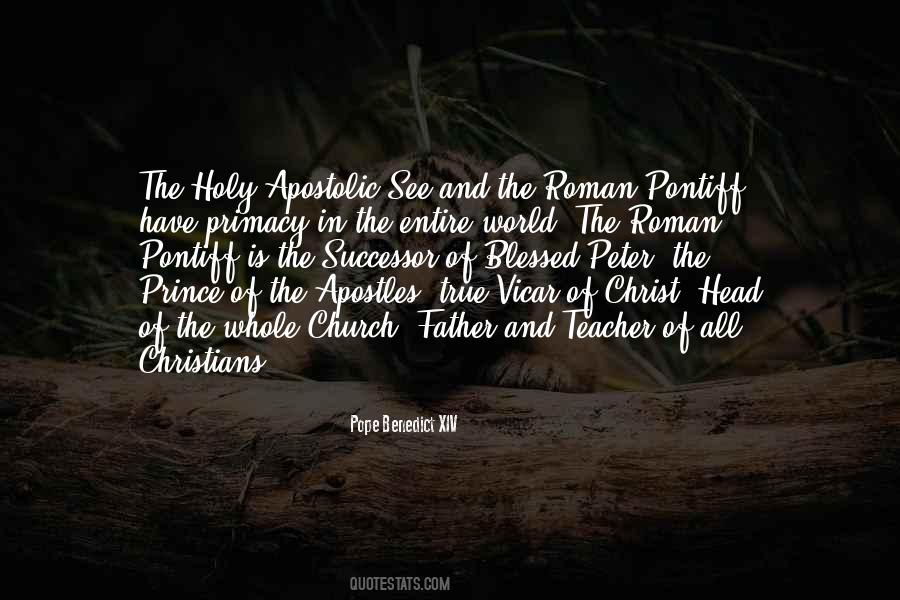 Apostolic Church Quotes #88602