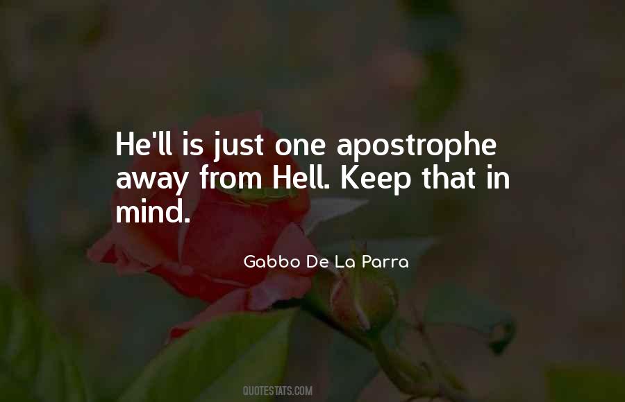 Apostrophe Quotes #689161