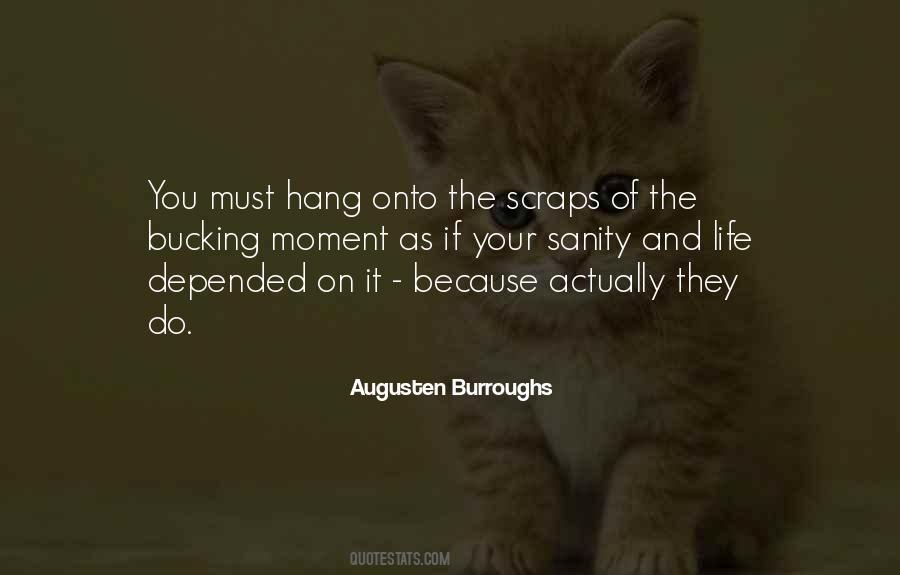 Sanity And Life Quotes #602529