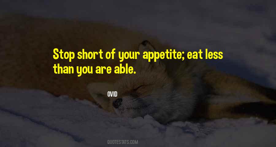 Appetite For Food Quotes #1026508