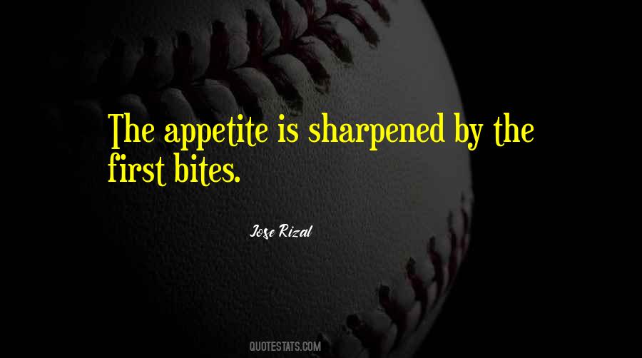 Appetite For Food Quotes #494456