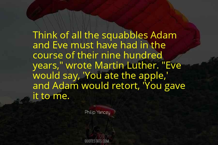 Apple And Eve Quotes #1217799