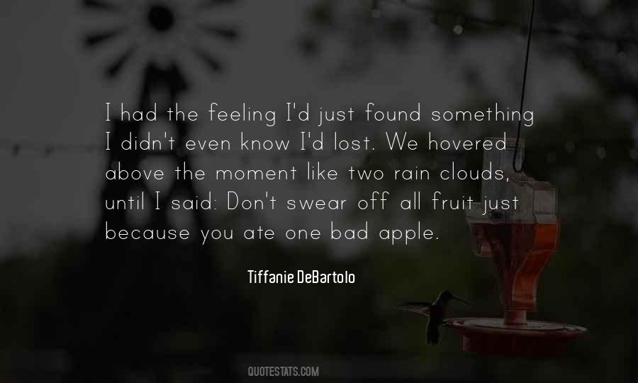 Apple And Rain Quotes #107888