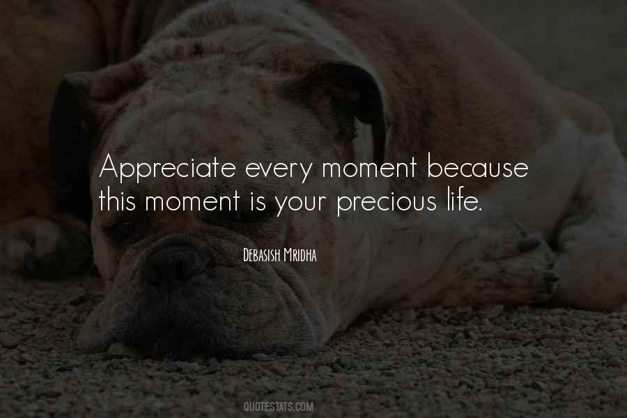 Appreciate Every Moment Of Your Life Quotes #374135