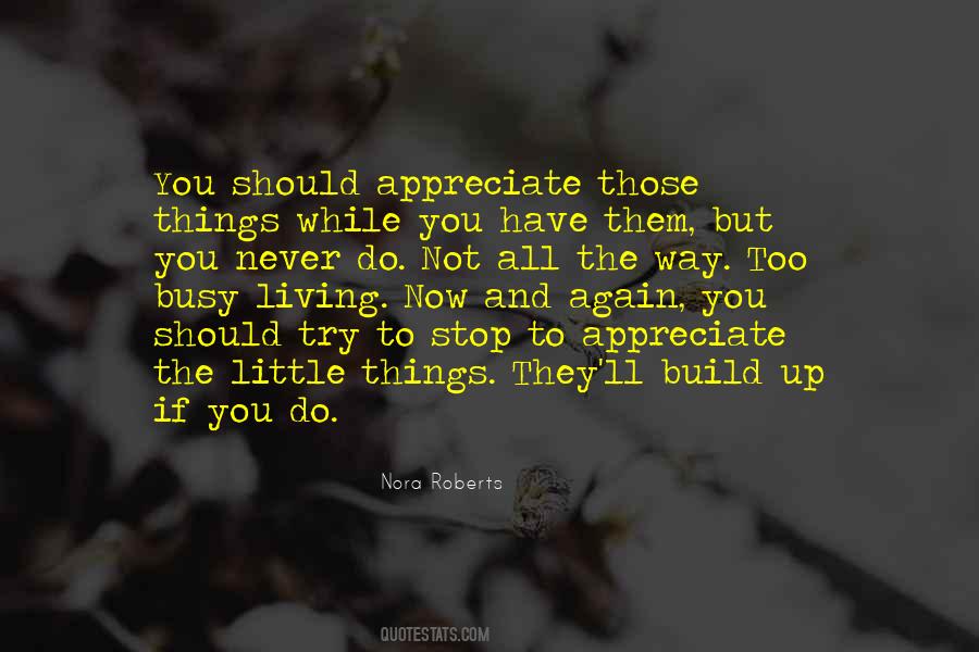 Appreciate The Things You Have Quotes #300659