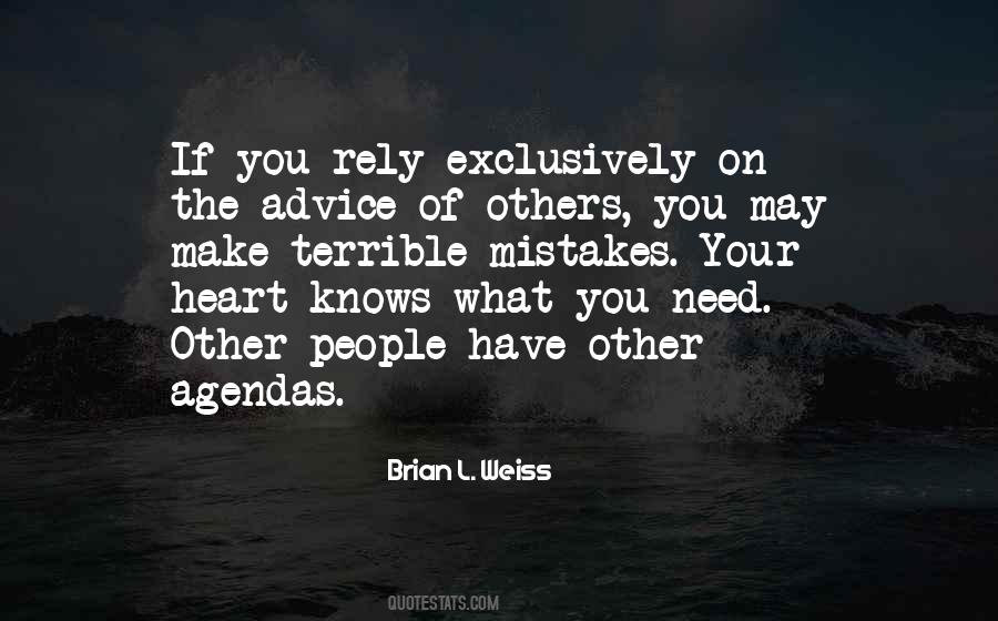 People With Agendas Quotes #314854