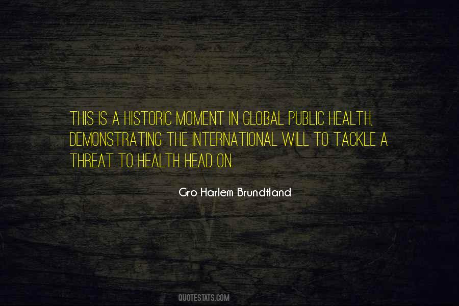 Harlem Brundtland Quotes #1169110