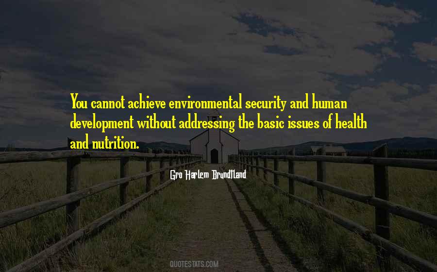 Harlem Brundtland Quotes #574974