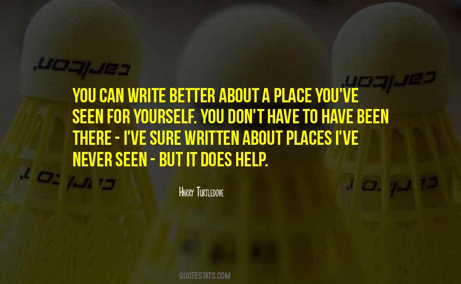Better Places Quotes #1085628