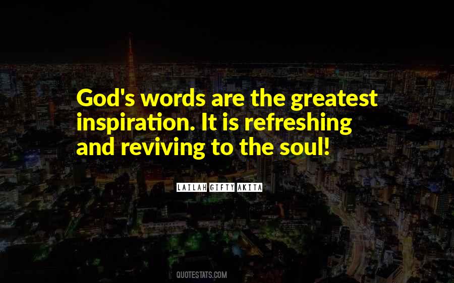 Reviving The Soul Quotes #484965