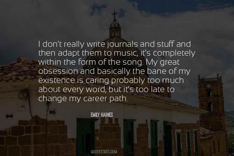 Music Obsession Quotes #1767026