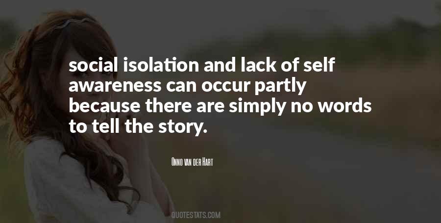 Self Isolation Quotes #1327877