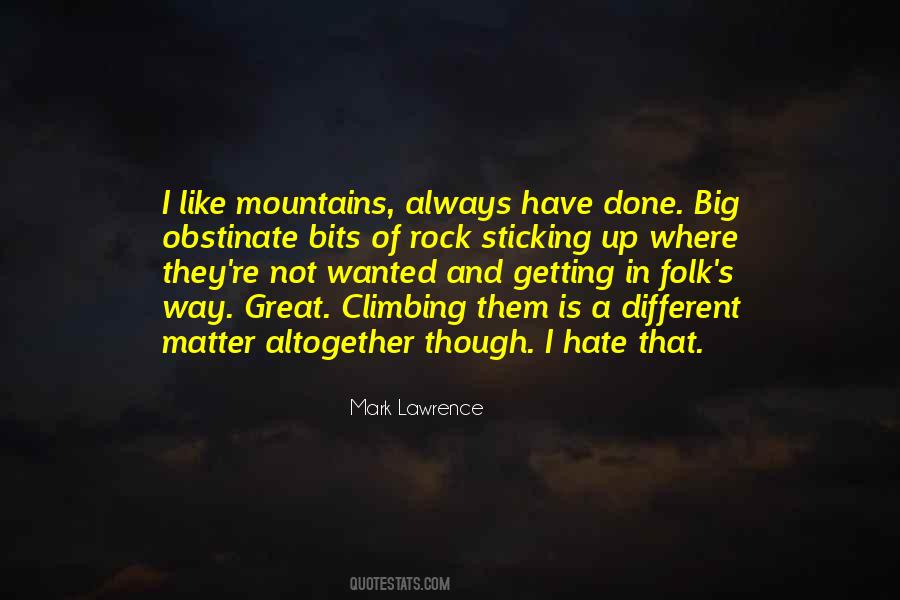 Great Mountains Quotes #698968